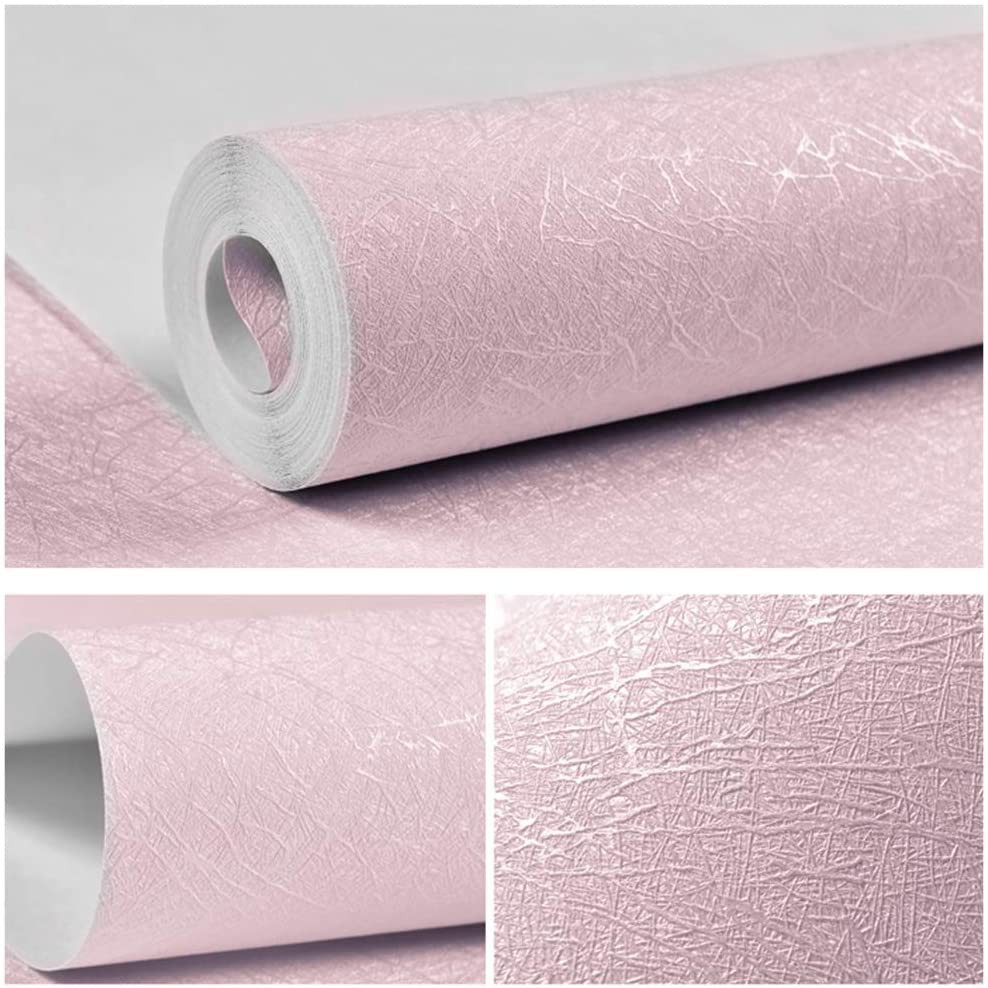 Pink Contact Paper Waterproof Self Adhesive Wallpaper Peel and Stick Wallpaper Embossed Contact