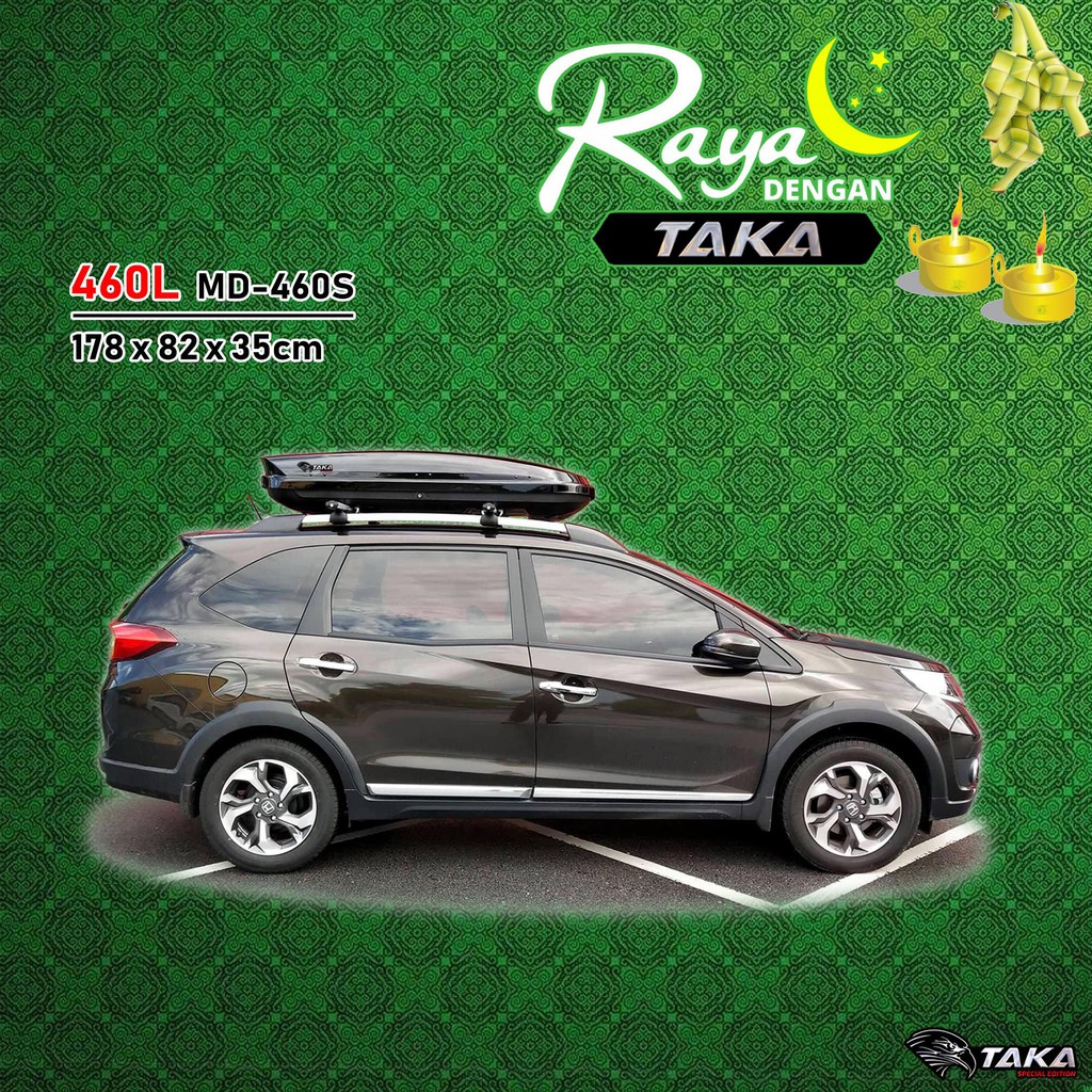 TAKA MD460SB 460L Bubble Design RoofBox Car Roof Box with Roof Rack Rm5 Shopee Malaysia
