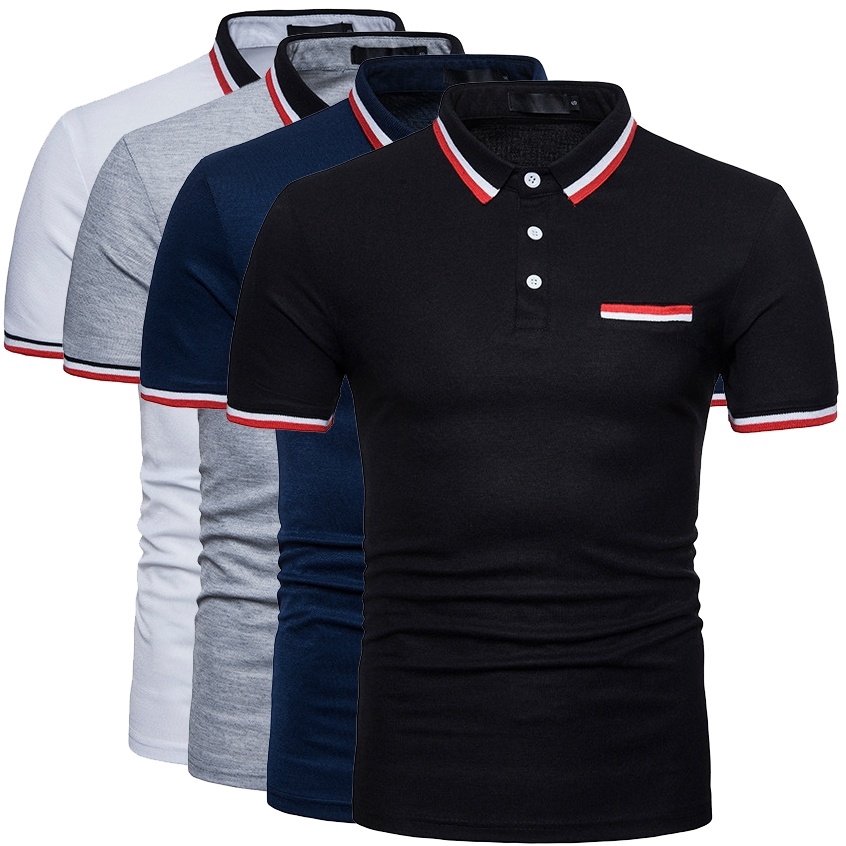 Fashion Men's Short Sleeved T Shirt,Polo Shirt,Personality Cotton T