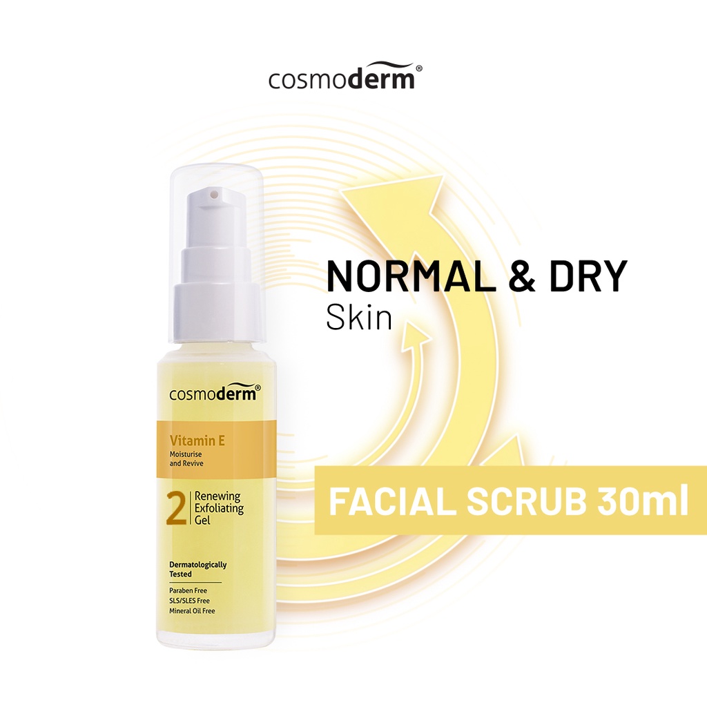 Cosmoderm Vitamin E Renewing Exfoliating Gel 30ml Shopee Malaysia