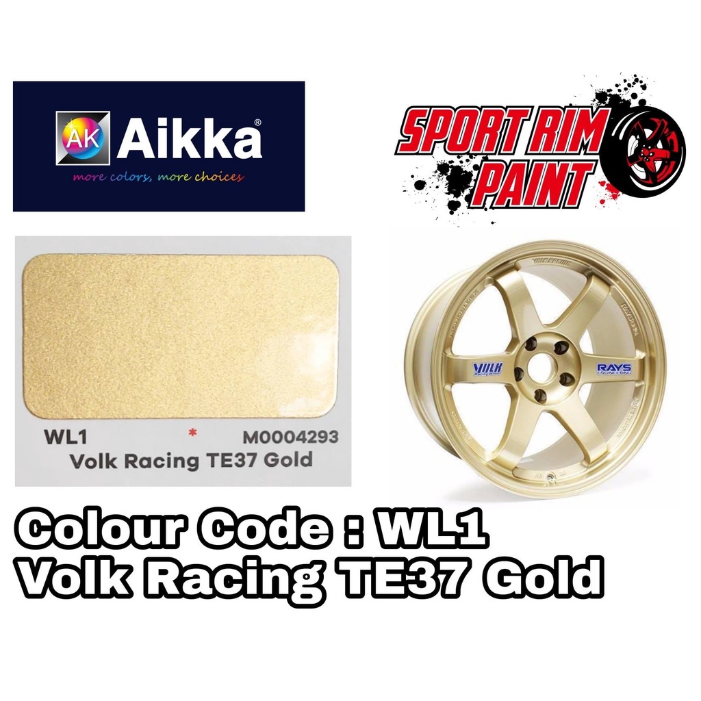 [Sport Rim Paint WL1 VOLK RACING TE37 GOLD] AIKKA Sport Rim 2K Paint