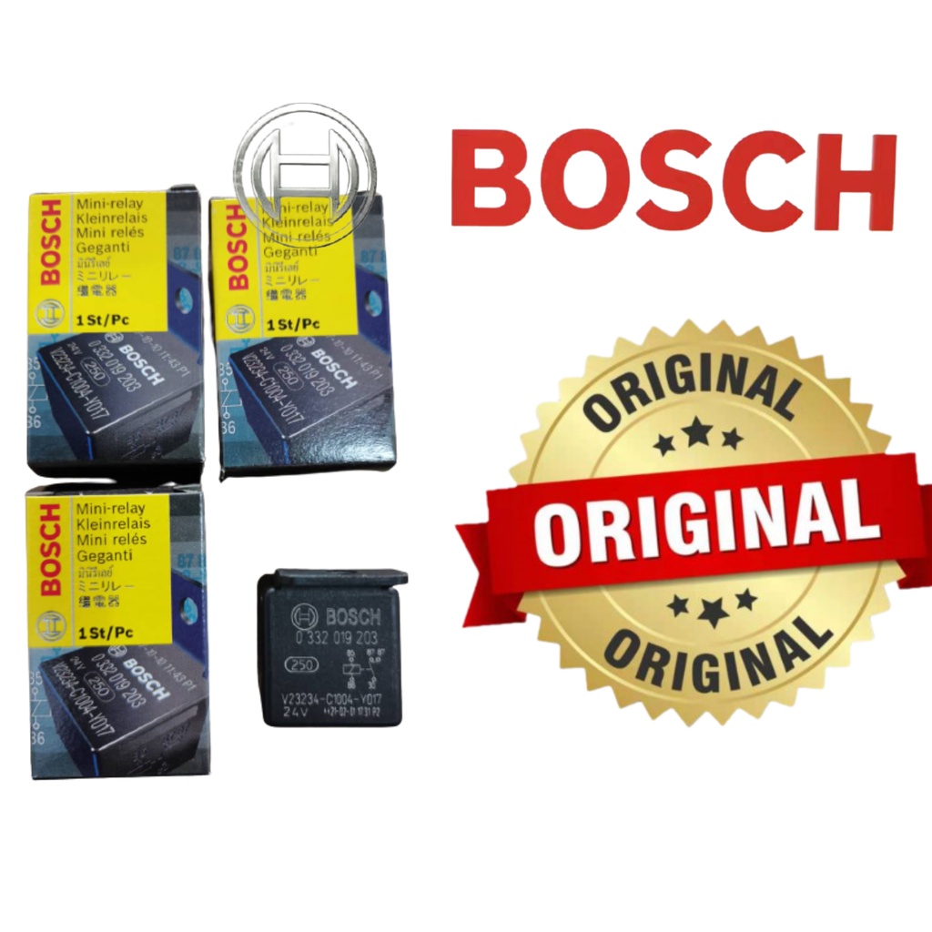 Relay Original Bosch 5 Pin 24V 0332019203 Relay Made in Portugal
