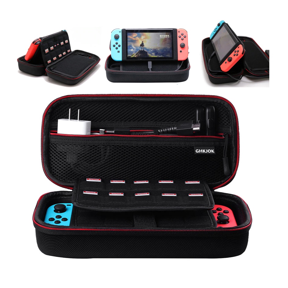 Nintendo Switch Travel Carrying Case. Nintendo Switch Storage Carrying Bag Extra Big for V1/V2