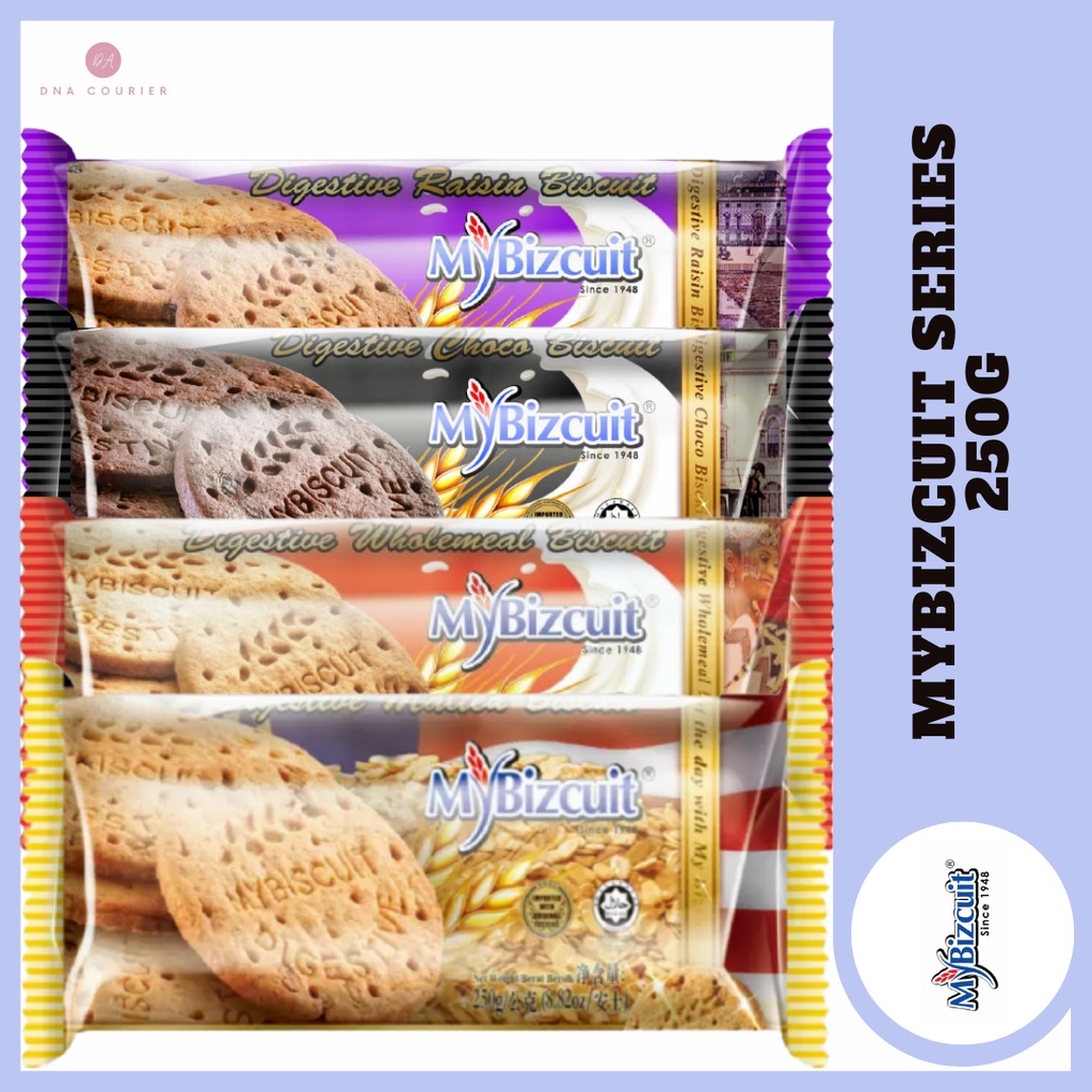 HALAL MY BIZCUIT ASSORTED FLAVOUR RAISIN / WHOLEMEAL / MALTED / CHOCO 250G Shopee Malaysia