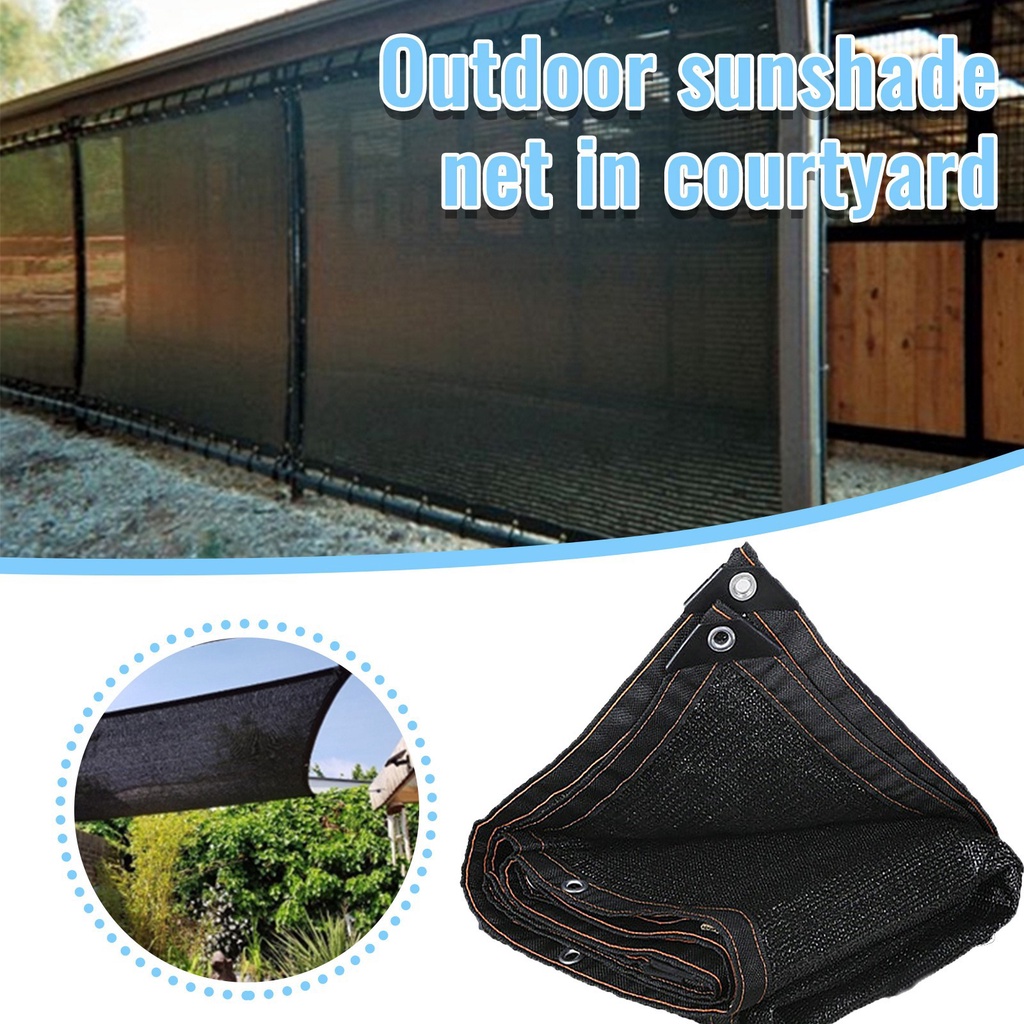 Outdoor Patio Sun Shade Cloth With Grommets, Garden Sun Shade Sails