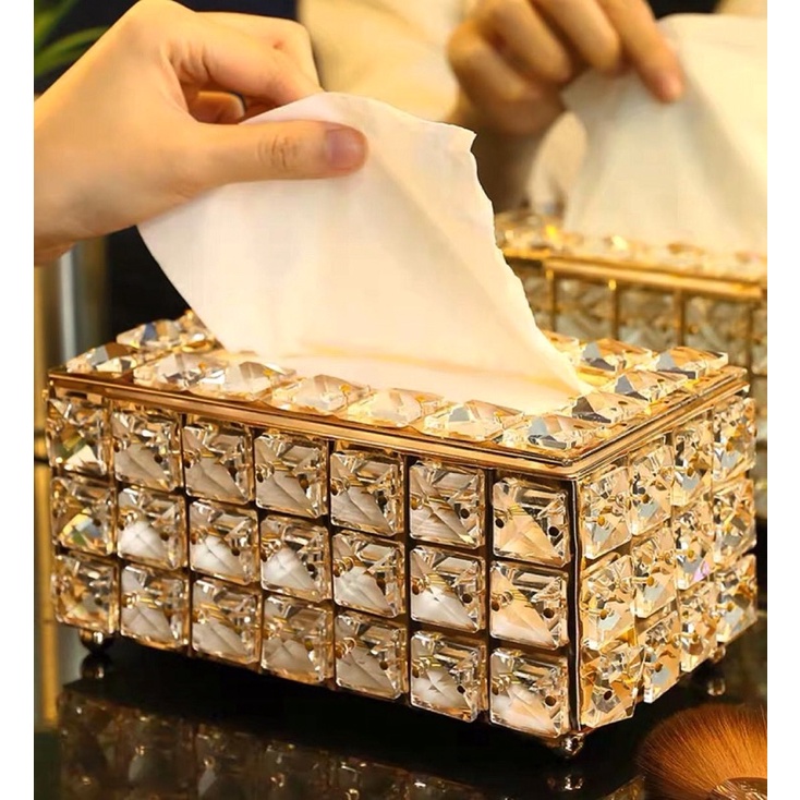 Tissue Box Crystal Swarovski Beads Shopee Malaysia