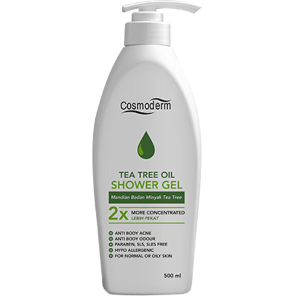Cosmoderm Tea Tree Oil Shower Gel 500 ml Shopee Malaysia