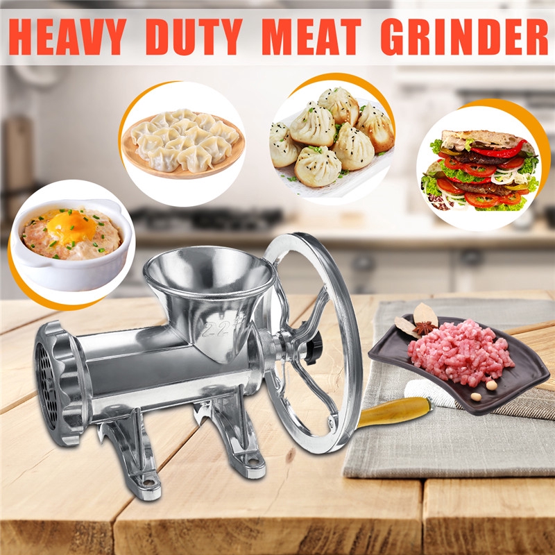 Heavy Duty Manual Meat Grinder Hand Operated Mincer Food Kitchen