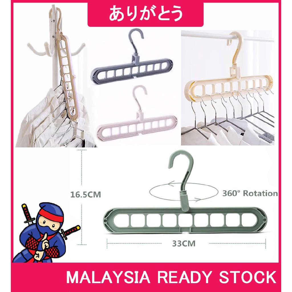 Arigatou Tiktok Multifunction Clothes Hanger Folding Magic Wardrobe