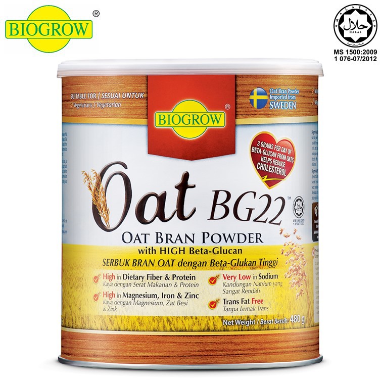 Biogrow Oat BG22 Oat Bran Powder (480g) Shopee Malaysia