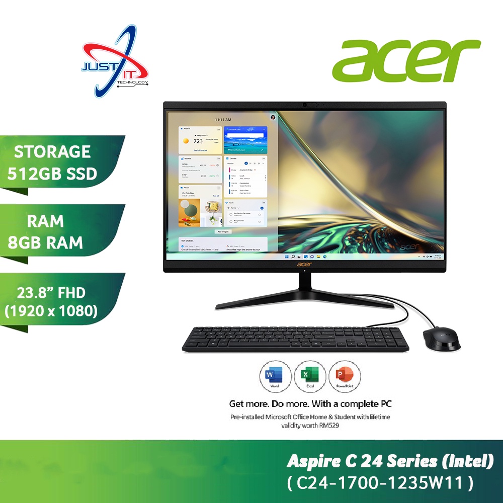 ACER ASPIRE C2417001235W11 Allinone Desktop ( I51235U 8GD4 512SSD