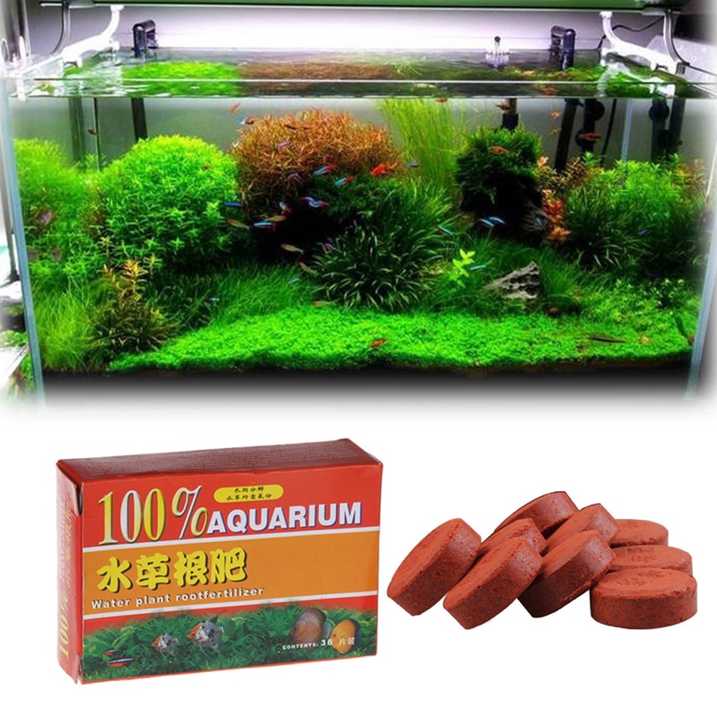 36 Tablets/Box Fish Tank Aquatic Root Fertilizer For Water Plant Growth