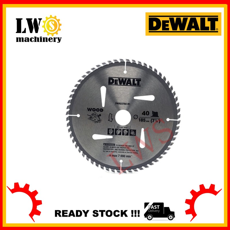 Dewalt Circular Saw Blade 7 1/4" DWA03740B1 DWA03760B1 Shopee