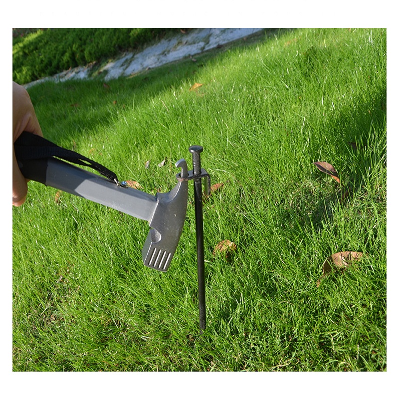 CMall Ground Nail Puller 2 In 1 Professional Tent Nail Hammer Large
