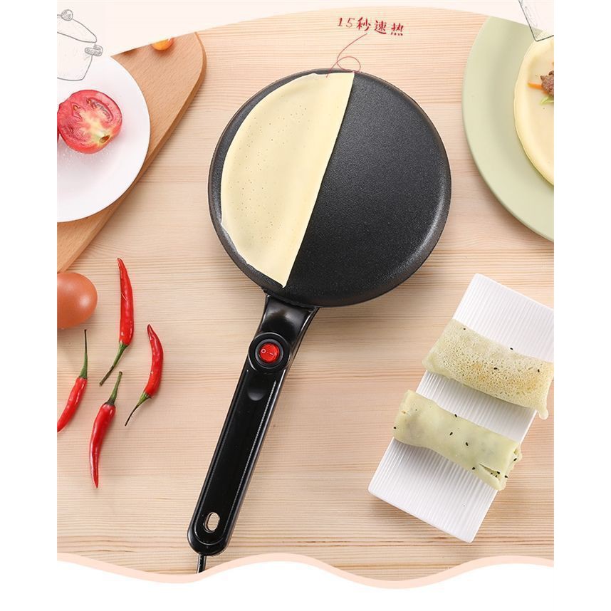 Electric Griddle Crepe Hot Plate (Free Container + Beater) Shopee