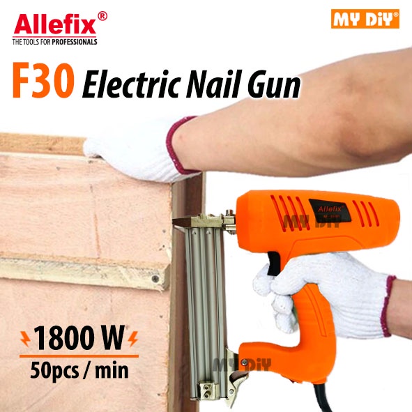 MYDIYSDNBHD Allefix Electric Nail Gun F30 Electric Pneumatic Nailer