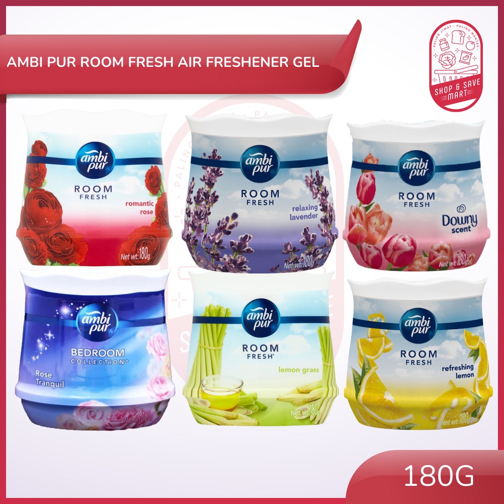 AmbI Pur Room Fresh Air Freshener Gel Assorted Flavor 180g Pewangi