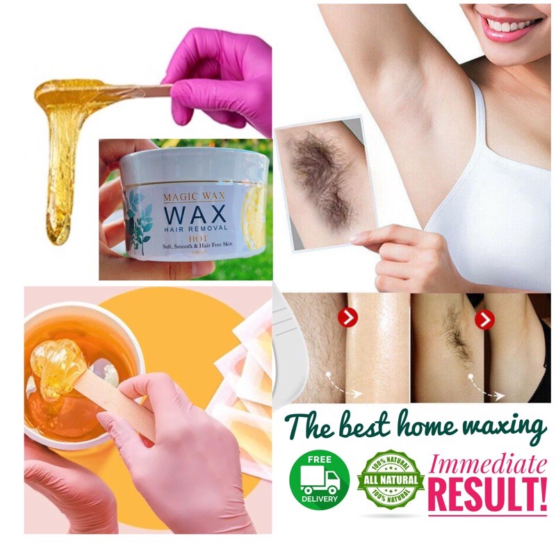 {Ready Stock} HOT WAX WITH WAXING KIT FOR HAIR REMOVAL Shopee Malaysia