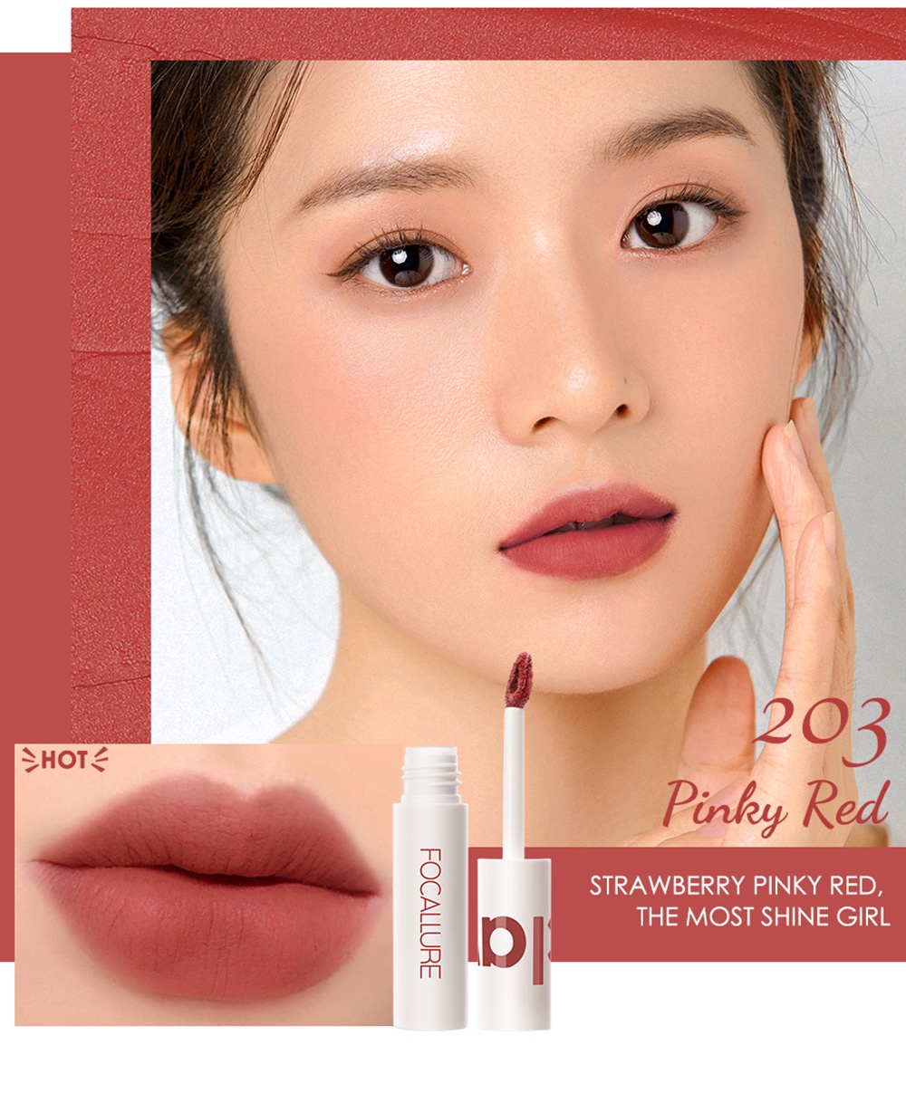 Focallure VelvetMist Matte Mousse lip matte lips gloss & silky Smooth
