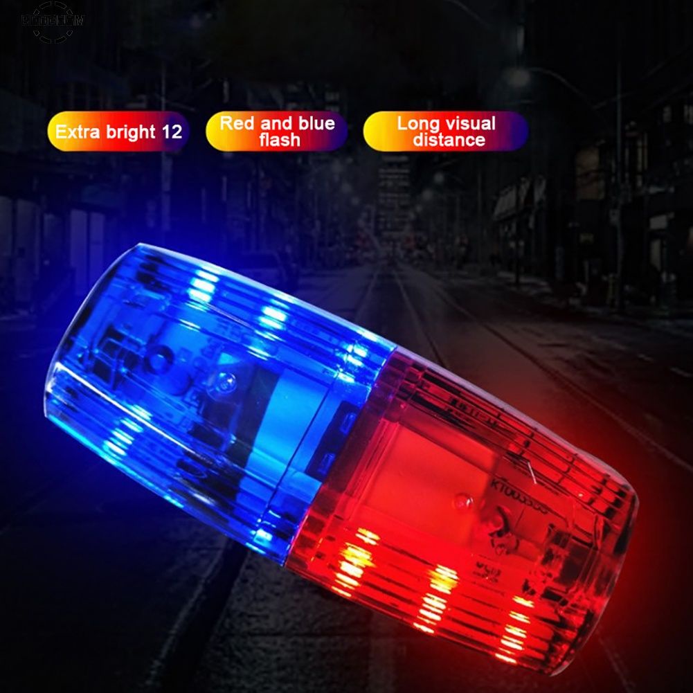 Night running Safety warning light LED flashing lights red and blue