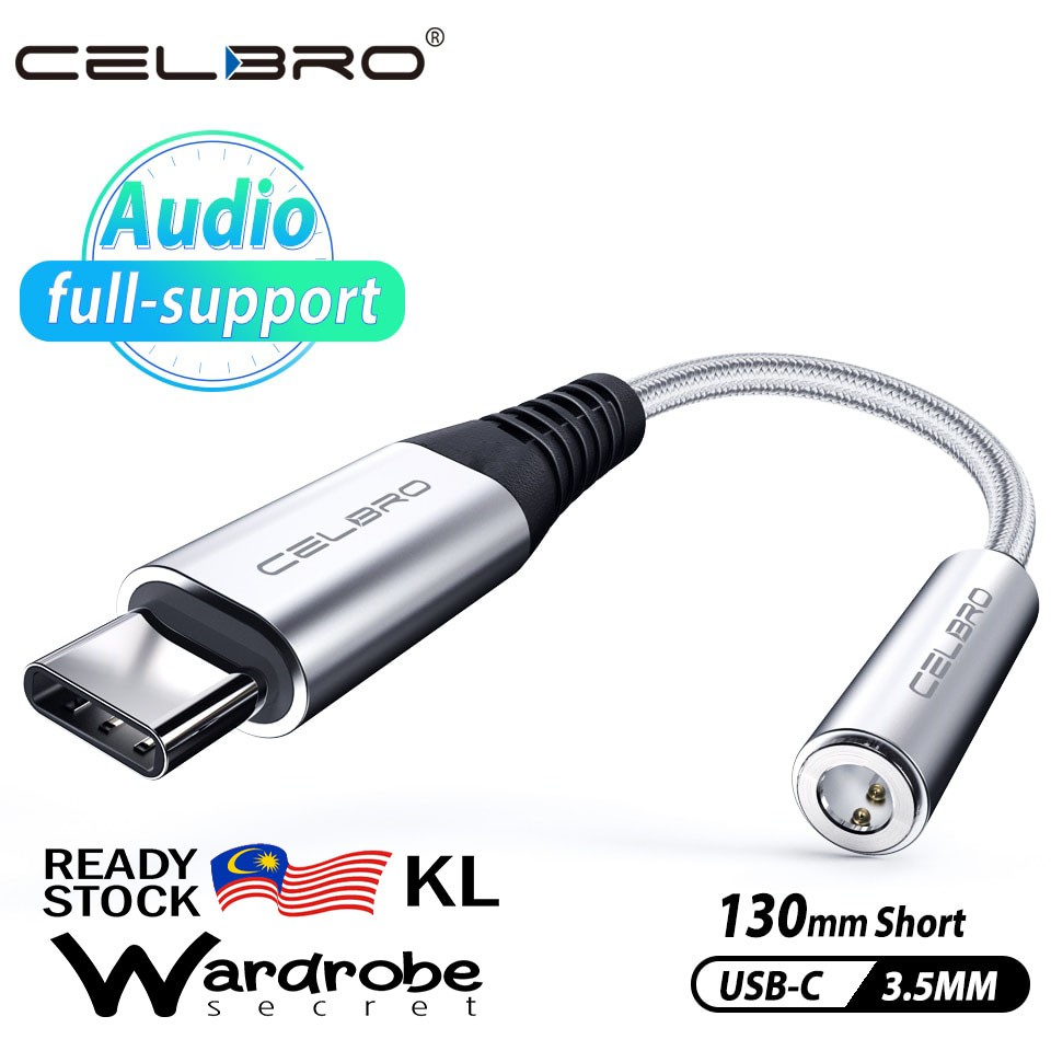 CELBRO USB TypeC To 3.5mm Headphone Jack AUX Audio Cable