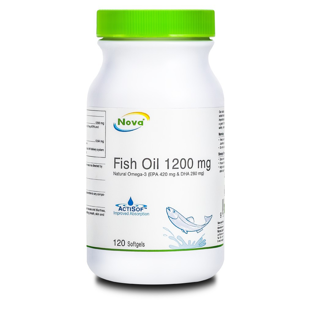 NOVA FISH OIL 1200mg 120's Softgel Health Supplement Shopee Malaysia