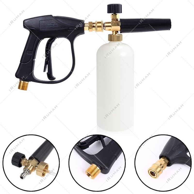 1/4 high pressure car wash water gun garden foam spray can high