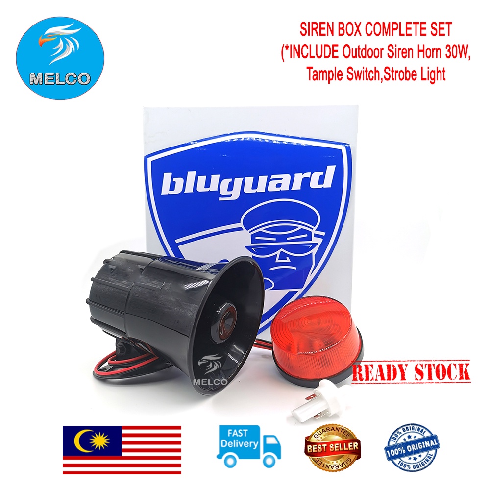 Siren Set Alarm System Outdoor Trigger Siren Horn Metal Box Full Set
