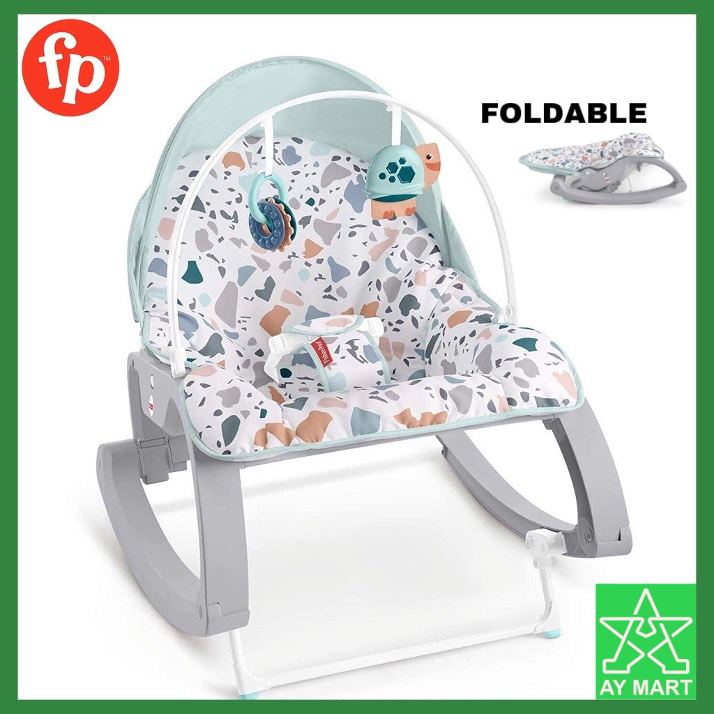 Fisher Price Deluxe Pacific Pebble Cover InfanttoToddler Rocker Baby