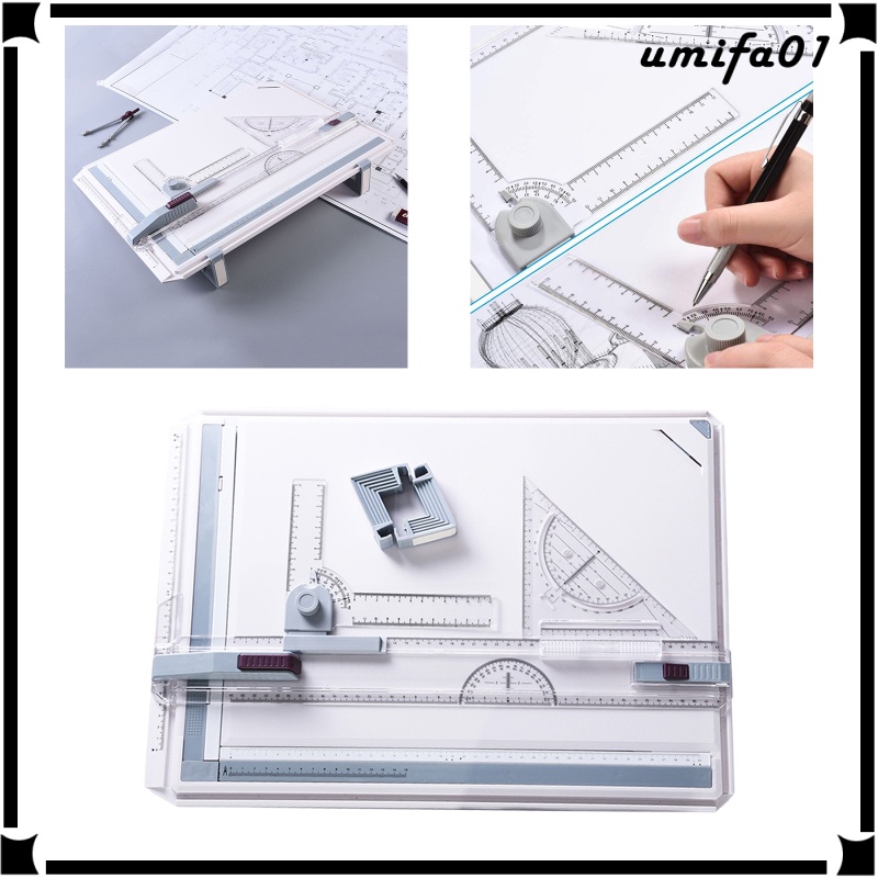 [umifaMY] A3 Drawing Board Portable Technical Drawing Table T Square