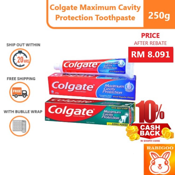 [CASHBACK 10] Colgate Maximum Cavity Protection Toothpaste 250g