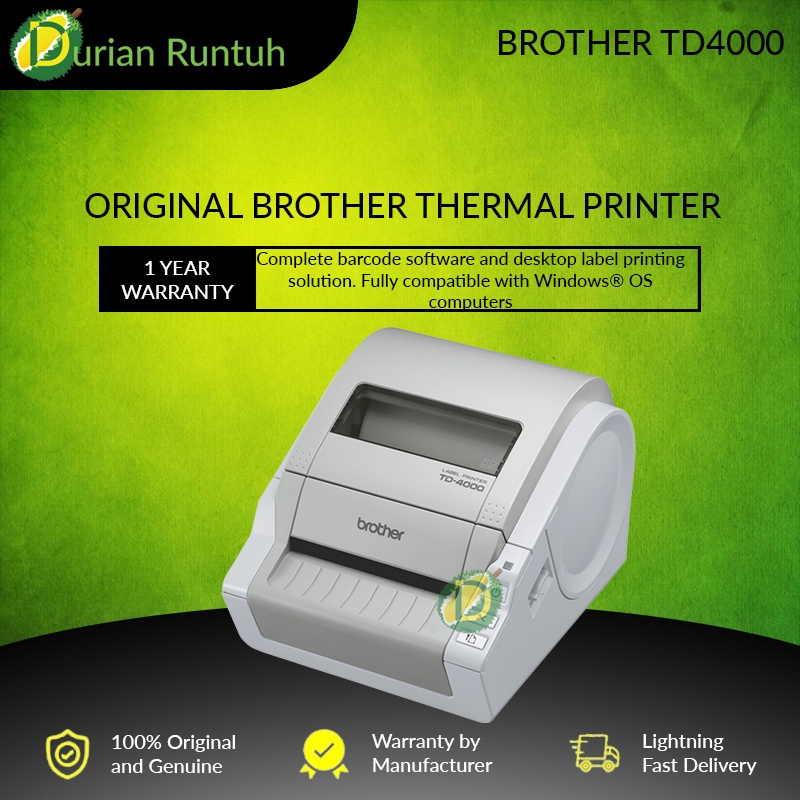 Original Brother td4000 thermal printer Shopee Malaysia