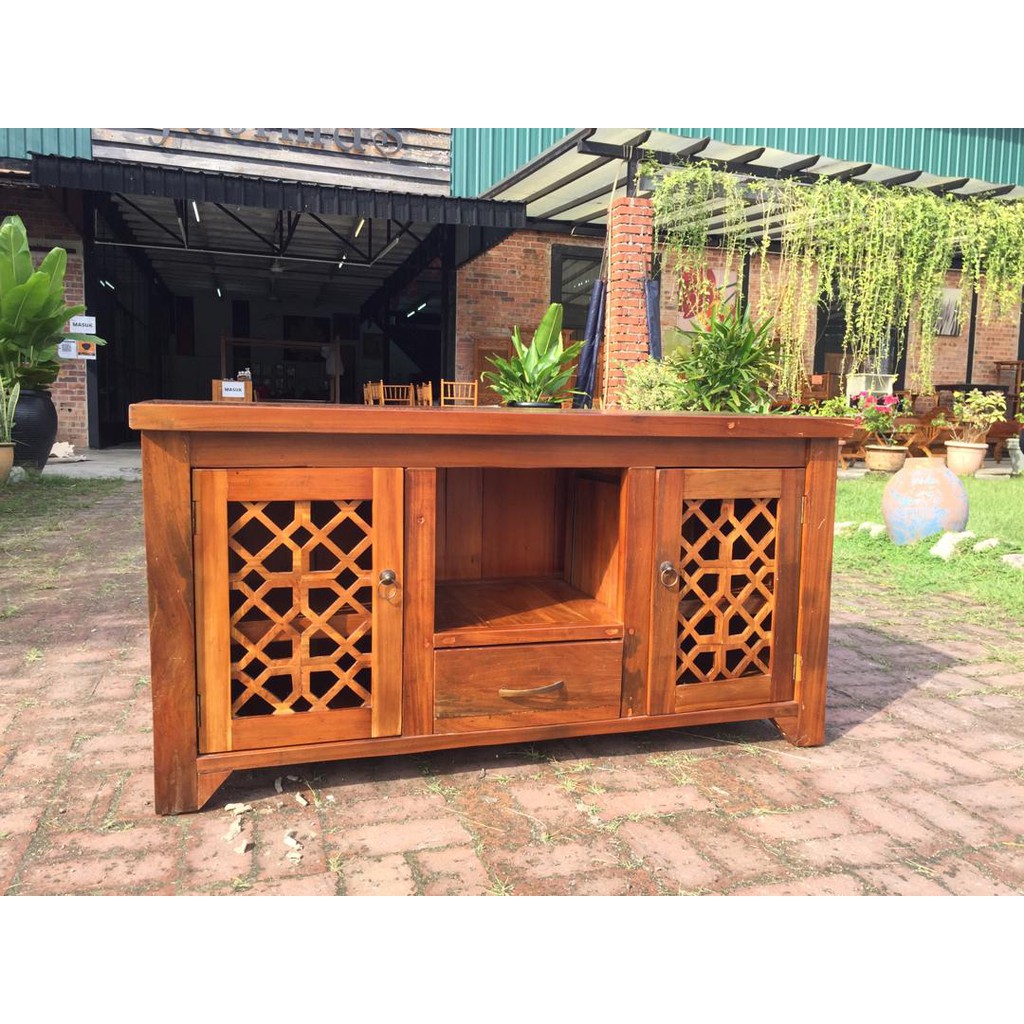 TV TEAK WOOD Shopee Malaysia