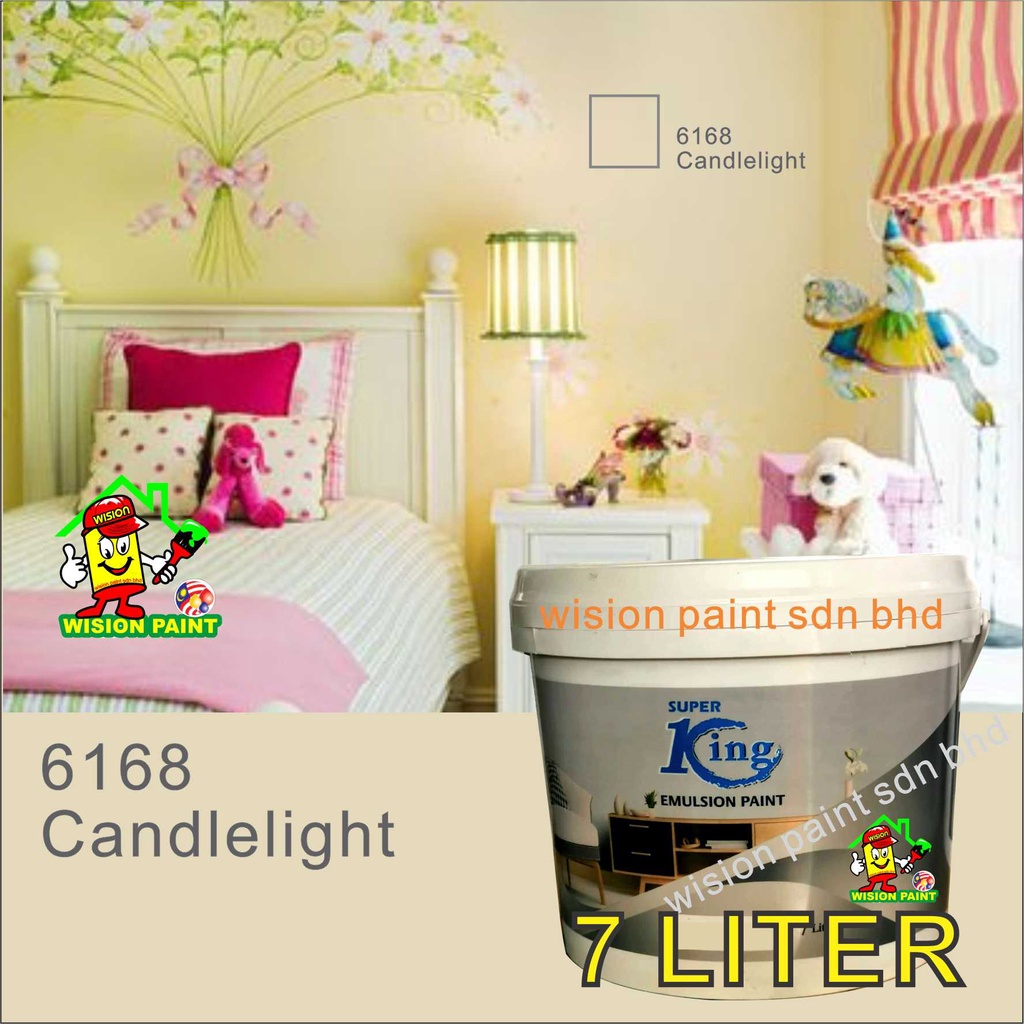 6168 candlelight SANCORA PAINT ( 7L ) SUPER KING Quality Latex Emulsion