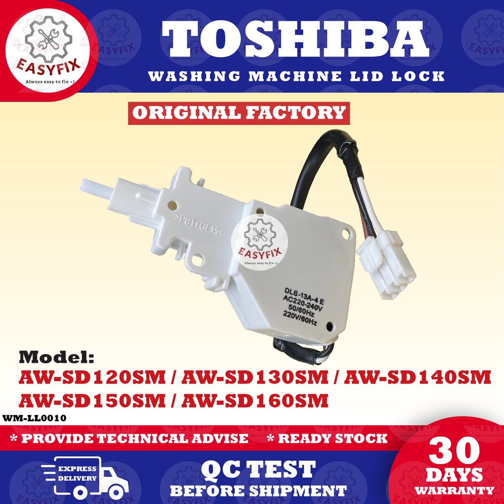 (ORIGINAL!!) AWSD120S / AWSD130S / AWSD140S / AWSD150S / AWSD160S TOSHIBA LID LOCK WASHING