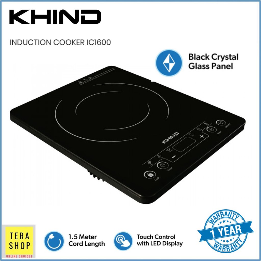 Khind IC1600 Induction Cooker 2000W Touch Control Shopee Malaysia