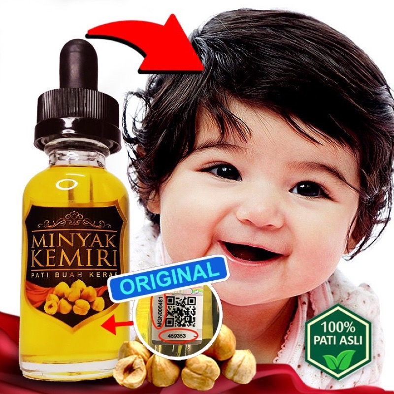 Baby Hair Oil Minyak Kemiri Buah Keras Asli sesuai dijadikan Minyak(03)