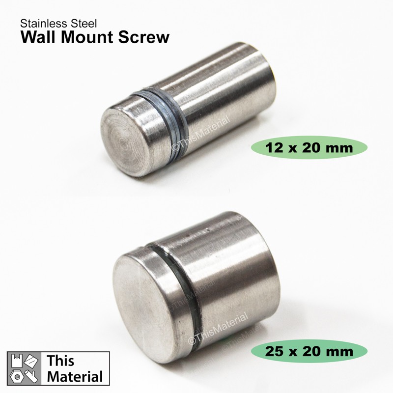Standoff Screw Stainless Steel Wall Mount Screw Skru Dinding Stand Off