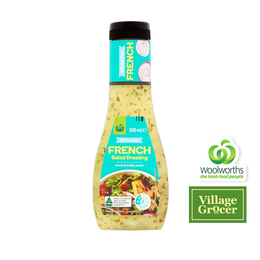 Woolworths French Salad Dressing Fat Free 300ml (EXP Mar 2023) Shopee