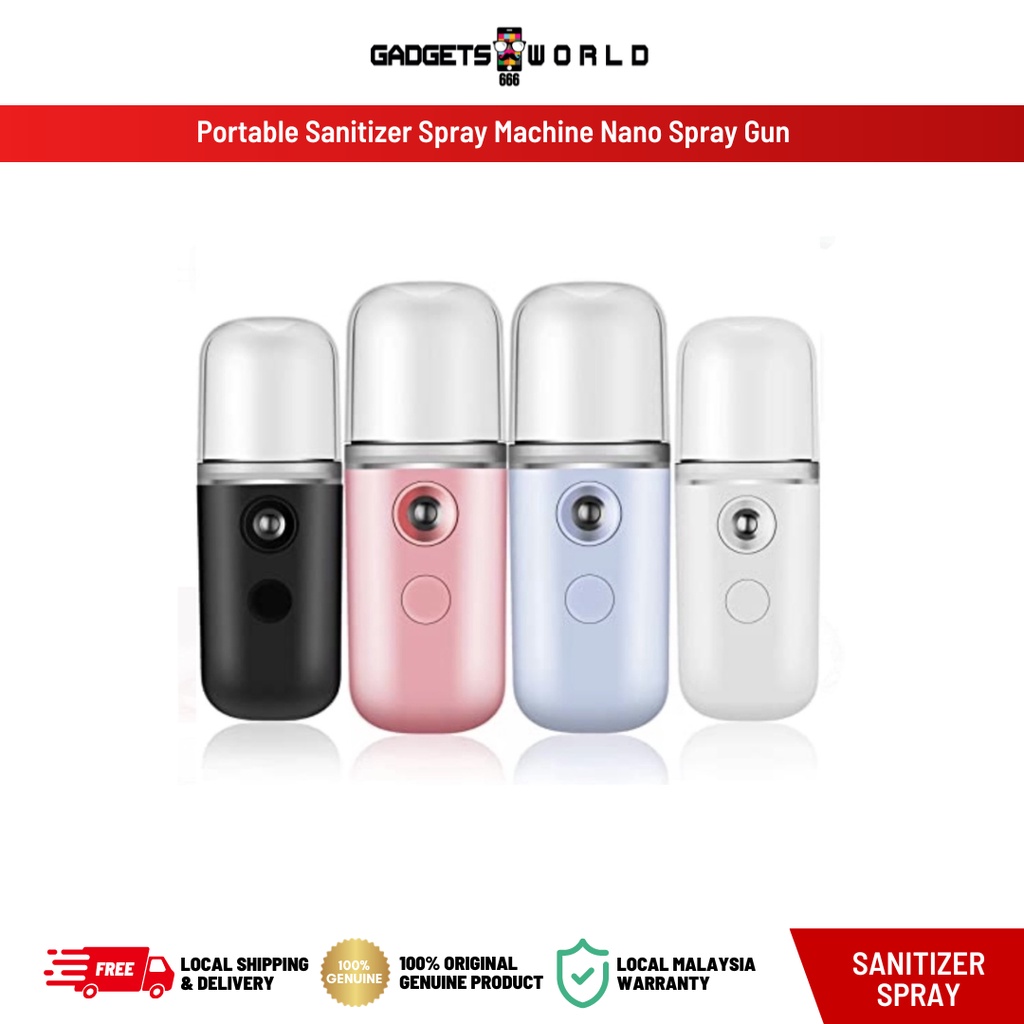 Portable Sanitizer Spray Machine Nano Spray Gun Antivirus Disinfectant