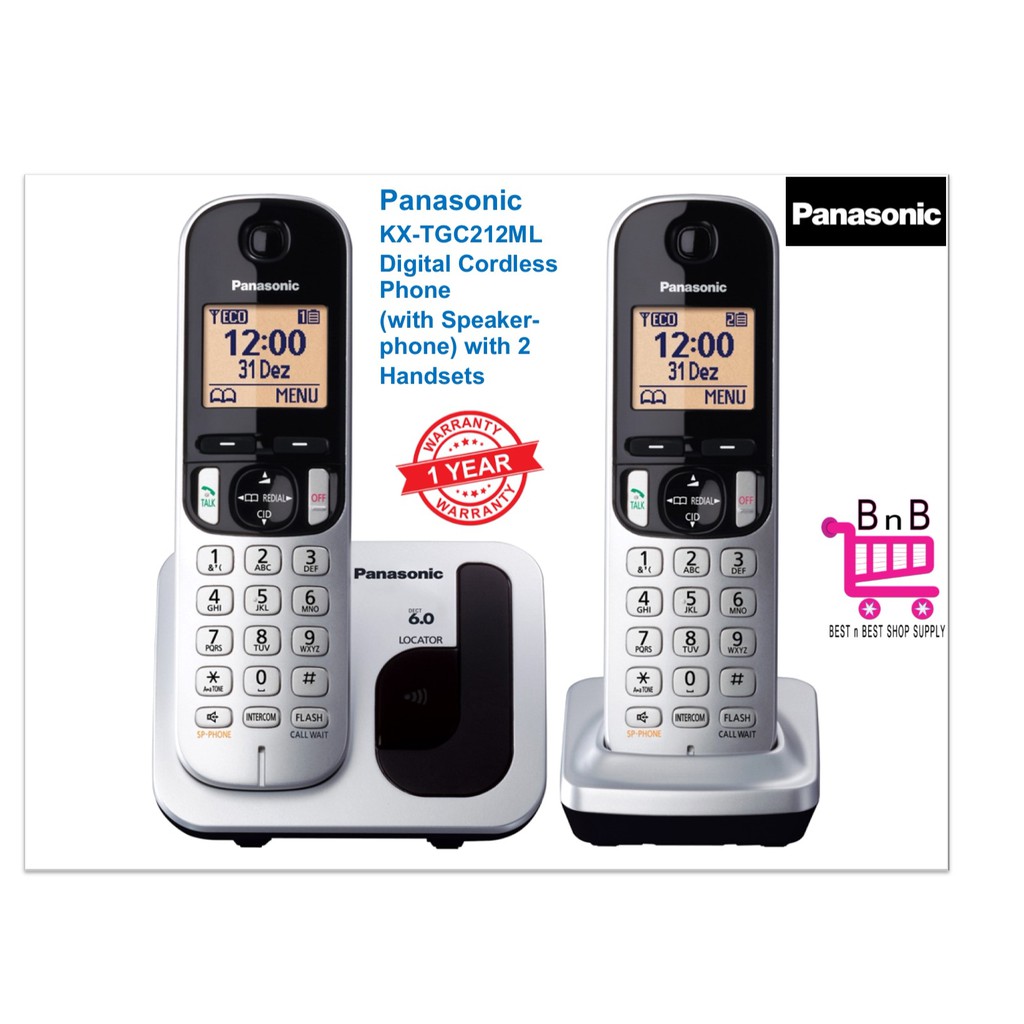 Panasonic KXTGC212 Digital Cordless Phone Shopee Malaysia