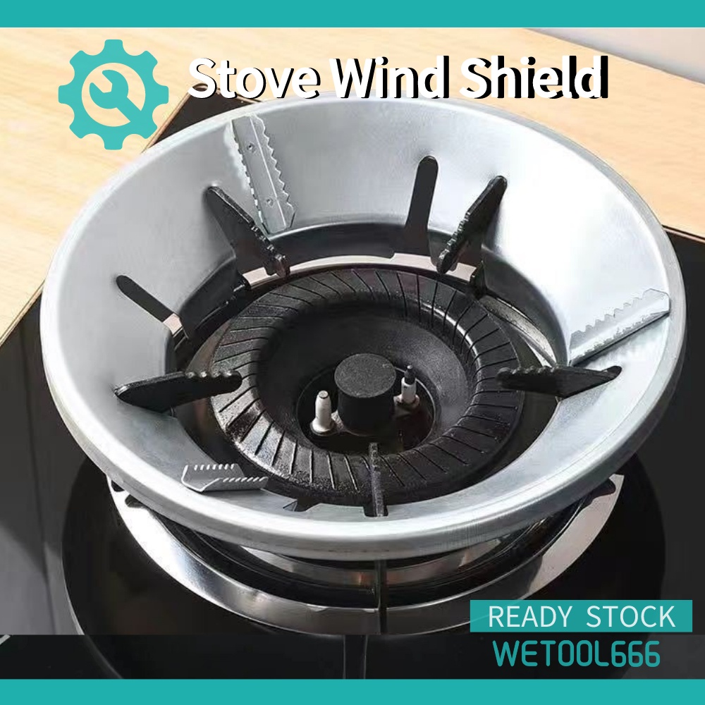 WT 8 Holes Gas Stove Ring Windproof Shield Fire Wind Proof Energy Saver