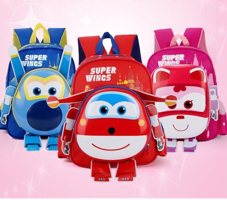 Trendy Superwings super wings School Backpack Bag 3 Color Boy Girl