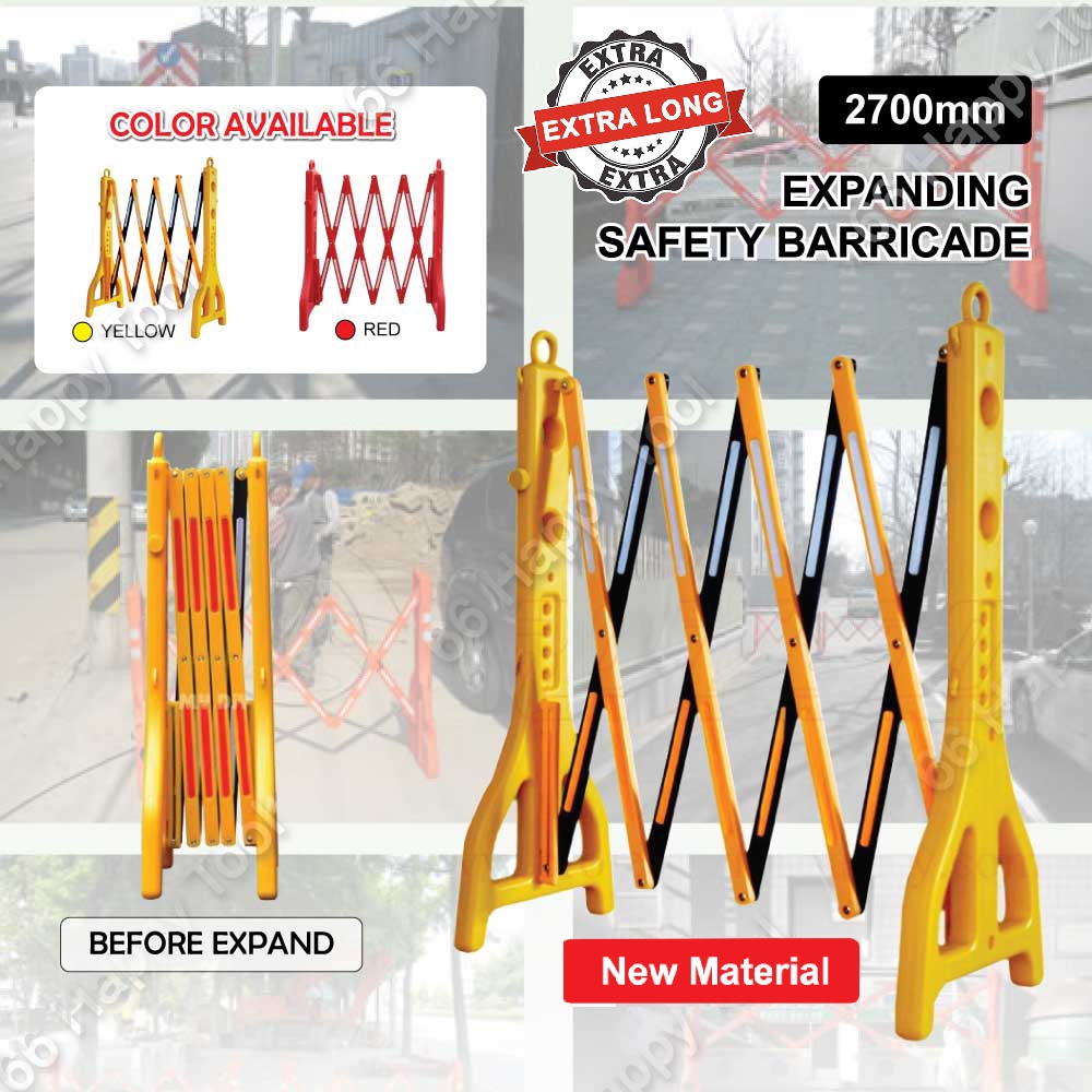 2.7 Meter Extendable Safety Barricade Barrier Gate Penghadang