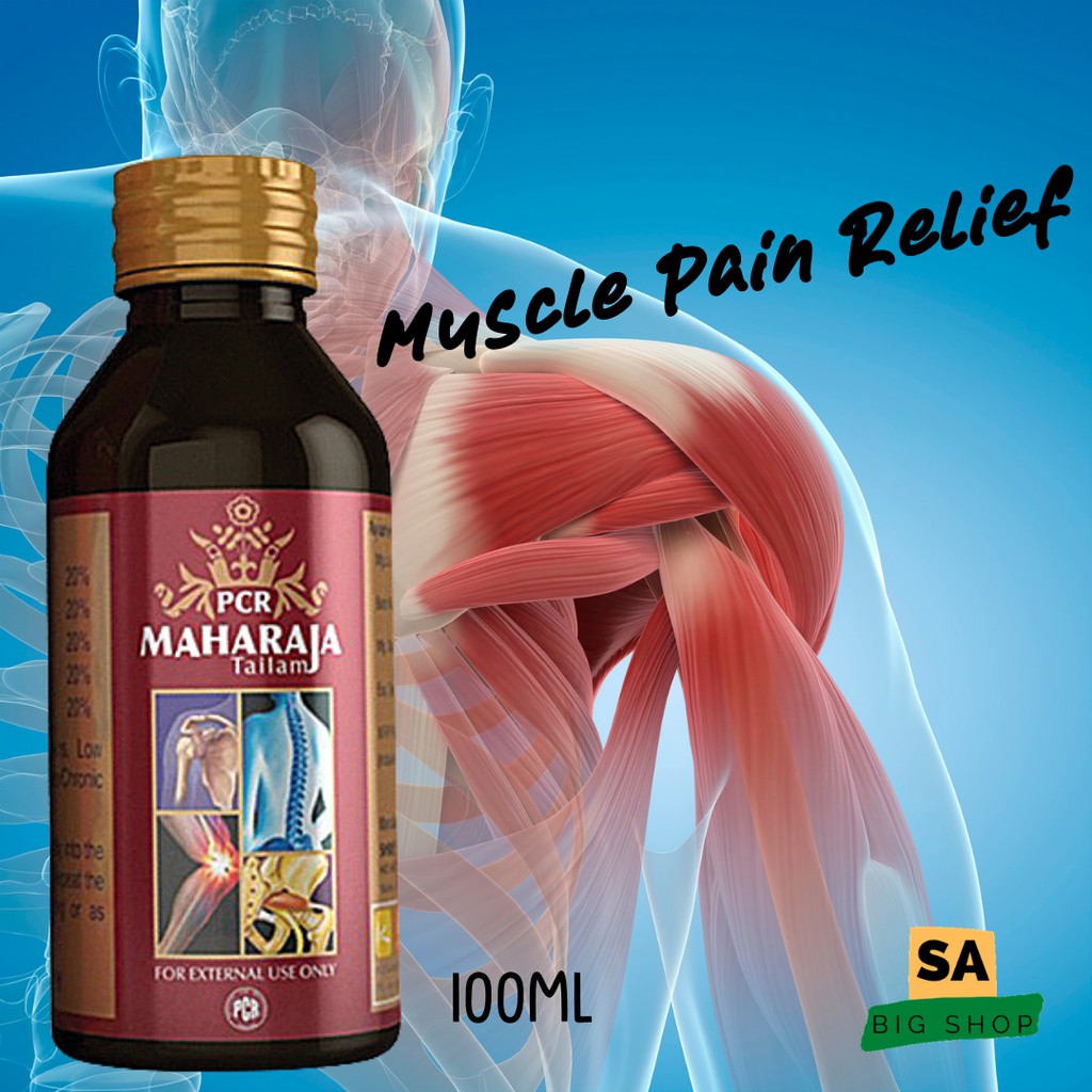 PCR MAHARAJA Joint Pain Relief Ayurvedic Oil 100ml (Tailam) Shopee