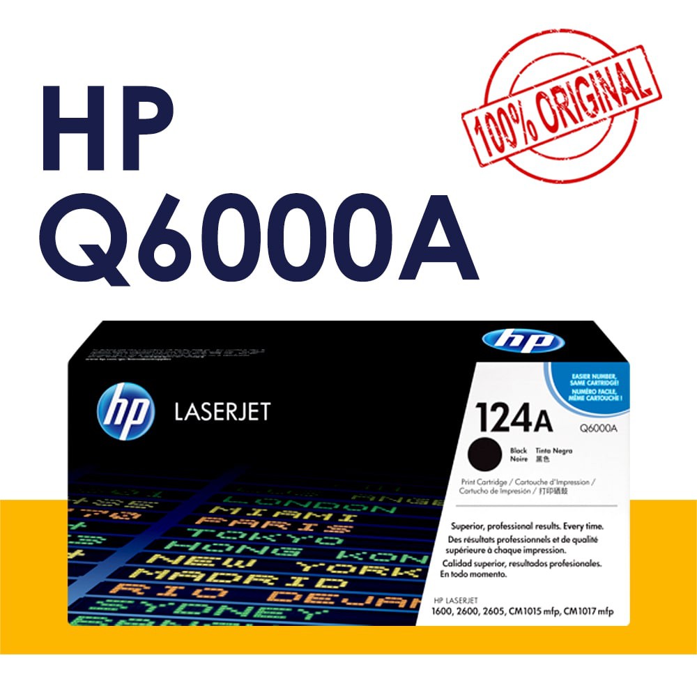 Q6000A [ORIGINAL] HP 124A Black Original LaserJet Toner Cartridge