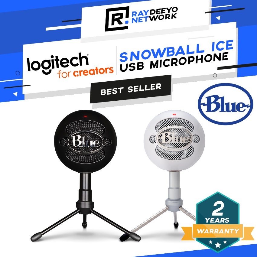 Logitech for Creators BLUE Snowball iCE USB Microphone Mic [Includes