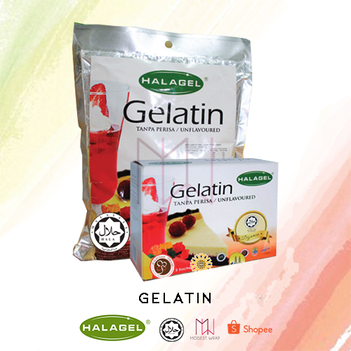 HALAGEL Gelatin Halal Gelatin Powder Unflavored Gelatin (21gm X 5