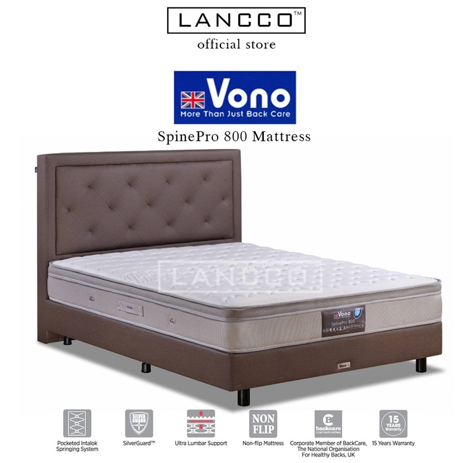 LANCCO [ FREE DELIVERY ]Vono SpinePro 800 Mattress Tilam Vono Spring