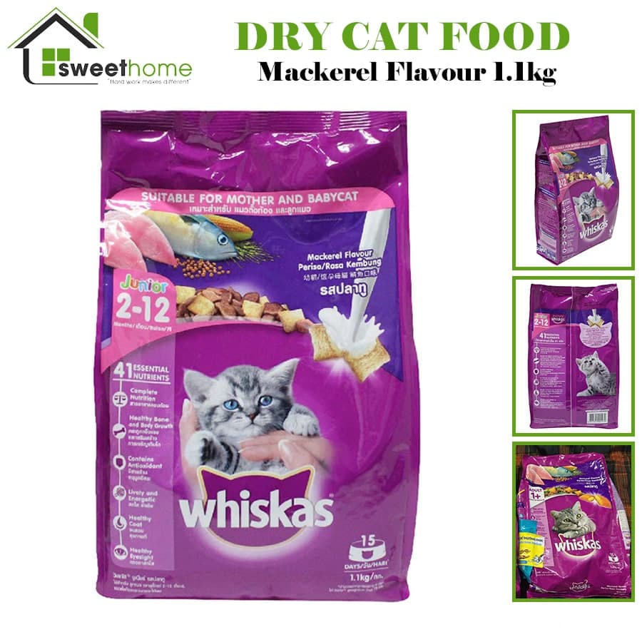 WHISKAS Dry Cat Food Junior Ocean Fish Cat Dry Food Shopee Malaysia